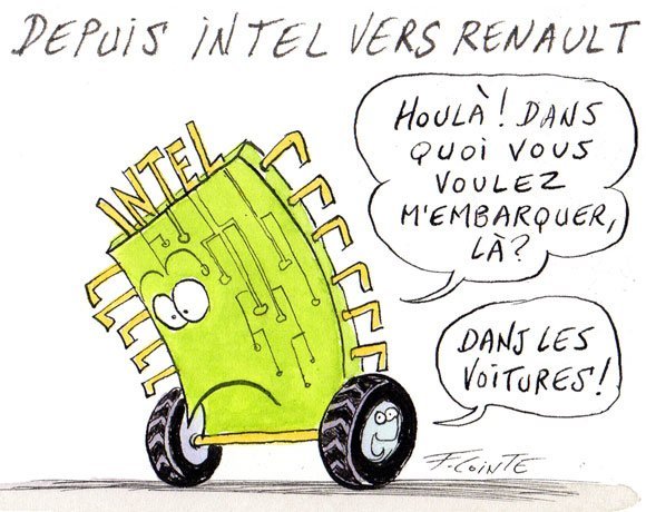 Dessin: Renault reprend des équipes R&D d'Intel en France